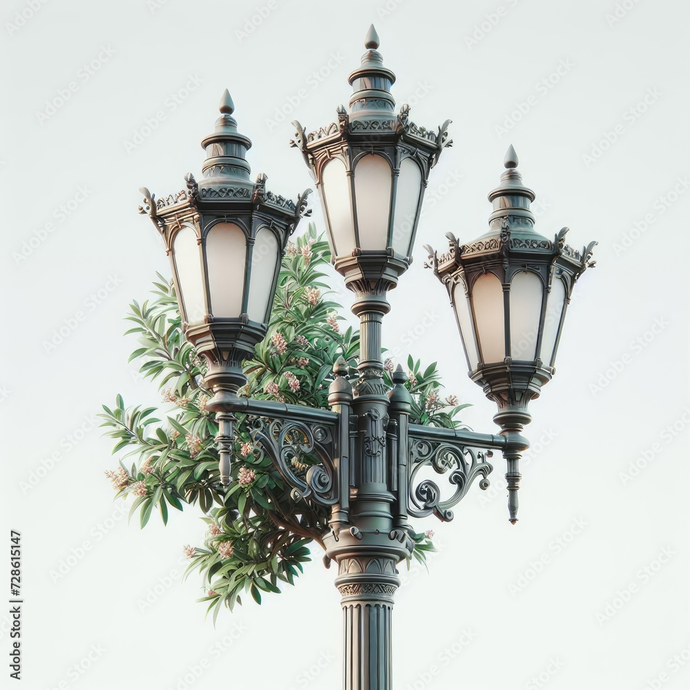 old street lamp in the city

