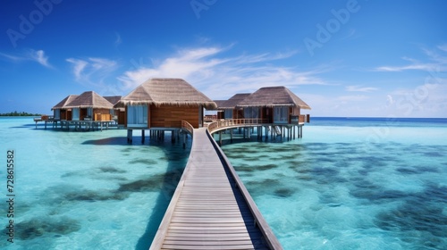 tropical paradise Maldives, resort Hotel © nataliya_ua