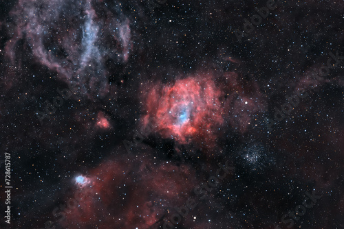 Cosmic nebulae of Cassiopeia © Yuriy Mazur