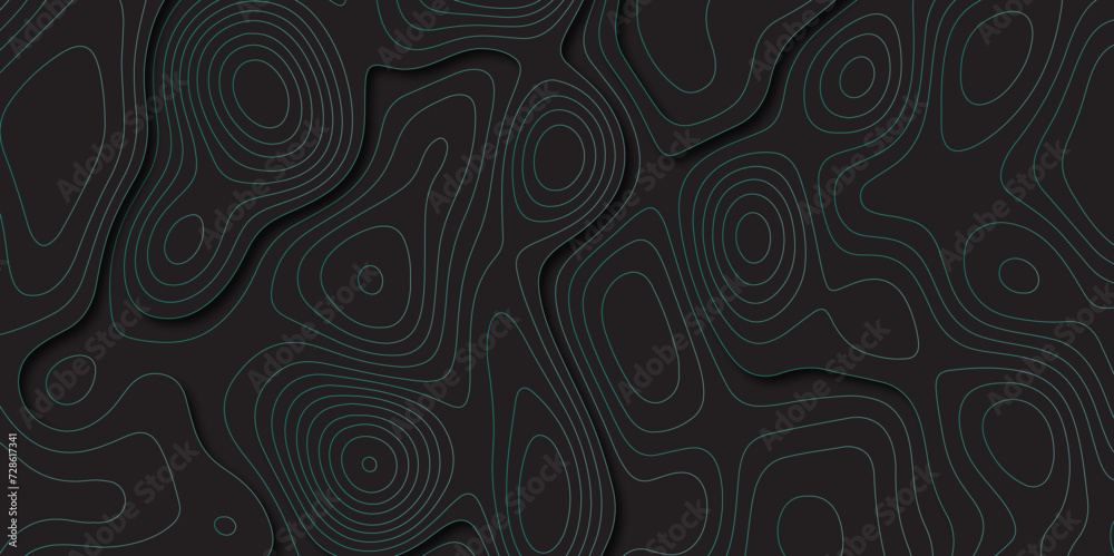 Abstract green on black background Topographic line map pattern. Contour elevation topographic and textured Background Modern design with White background with topographic wavy patte. Abstract green on black background Topographic line map pattern. Contour elevation topographic and textured Background Modern design with White background with topographic wavy patte.