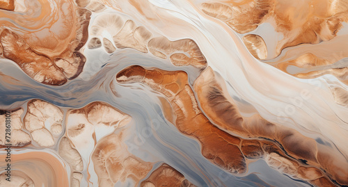 texture of the sandstone, aerial view of terrain erosion © Olga