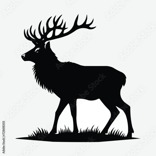 deer silhouette vector