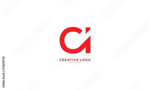 CI Abstract initial monogram letter alphabet logo design