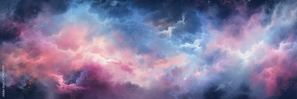 A Cosmic Nebula Pattern With Swirling, Background Image, Background For Banner, HD
