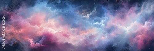 A Cosmic Nebula Pattern With Swirling, Background Image, Background For Banner, HD