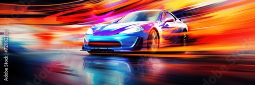 A Dynamic Abstract Car Race Scene, Background Image, Background For Banner, HD