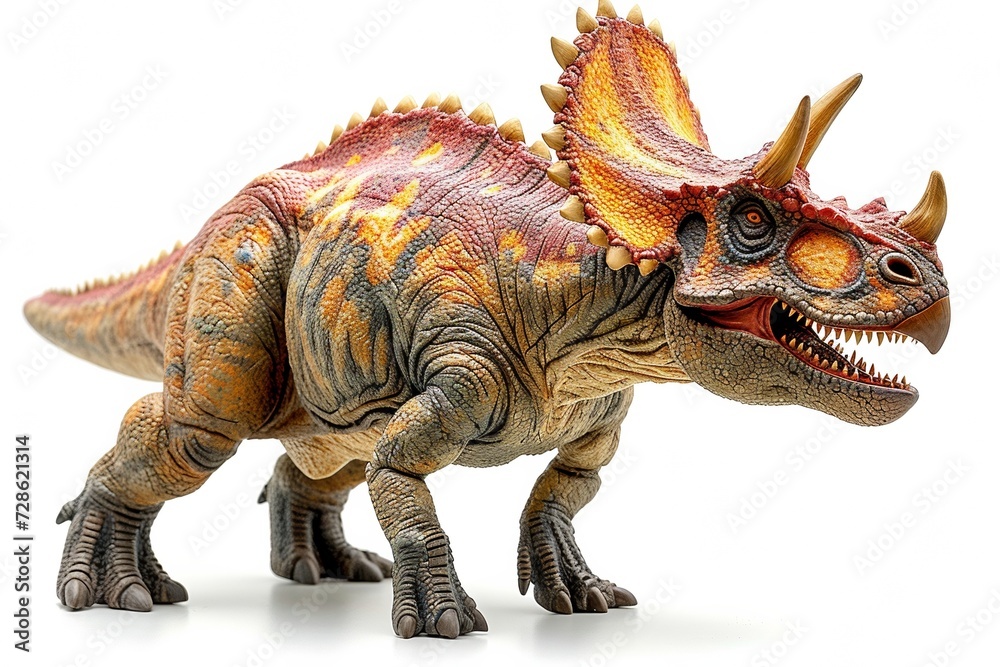 Fototapeta premium Gigantic dinosaur — a fearsome, prehistoric predator with a powerful presence and menacing claws.