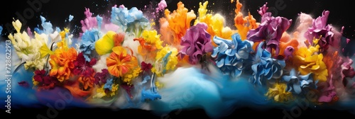 A Floral Explosion With Abstract Interpret, Background Image, Background For Banner, HD © ACE STEEL D