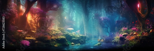 A Magical Fairy Tale Forest With Abstract, Background Image, Background For Banner, HD © ACE STEEL D