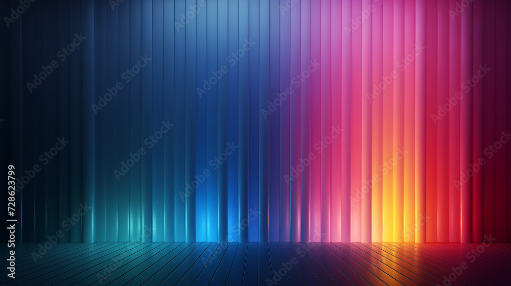 a colorful wall with a lot of strips of color