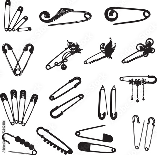 set of pins isolated