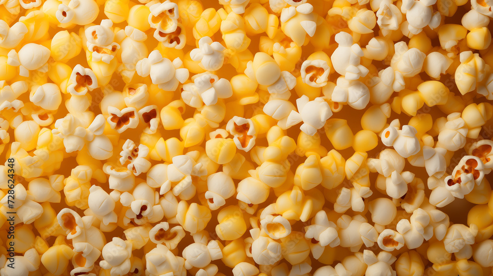 top view of popcorn on dark background top view of popcorn on dark background