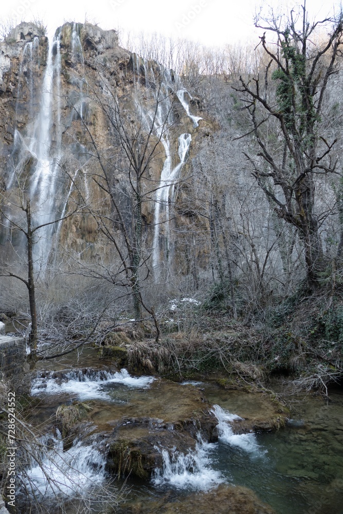 Obraz premium plitvice lakes and waterfalls in croatia