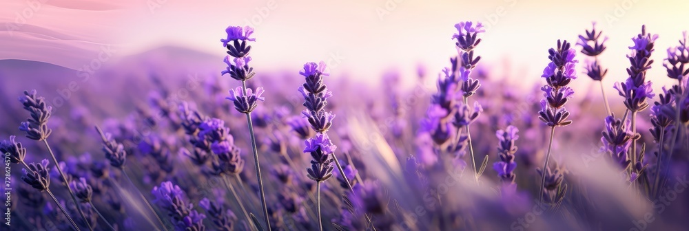 A Peaceful Lavender Field Scene In Abstract, Background Image, Background For Banner, HD A Peaceful Lavender Field Scene In Abstract, Background Image, Background For Banner, HD