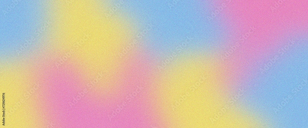 pink, yellow, and blue grainy gradient background