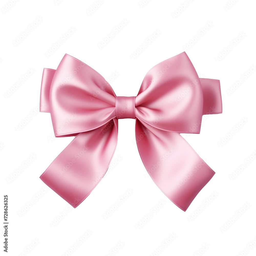 pink bow isolated on white background pink bow isolated on white background