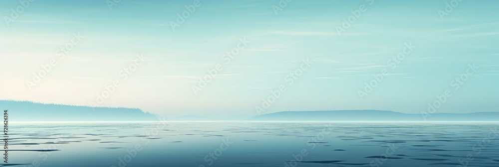 Obraz premium A Serene River Delta Gradient Background, Background Image, Background For Banner, HD
