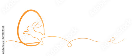 easter bunny with egg illustration vector background eps 10