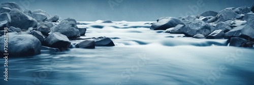 A Tranquil Abstract River Scene, Background Image, Background For Banner, HD