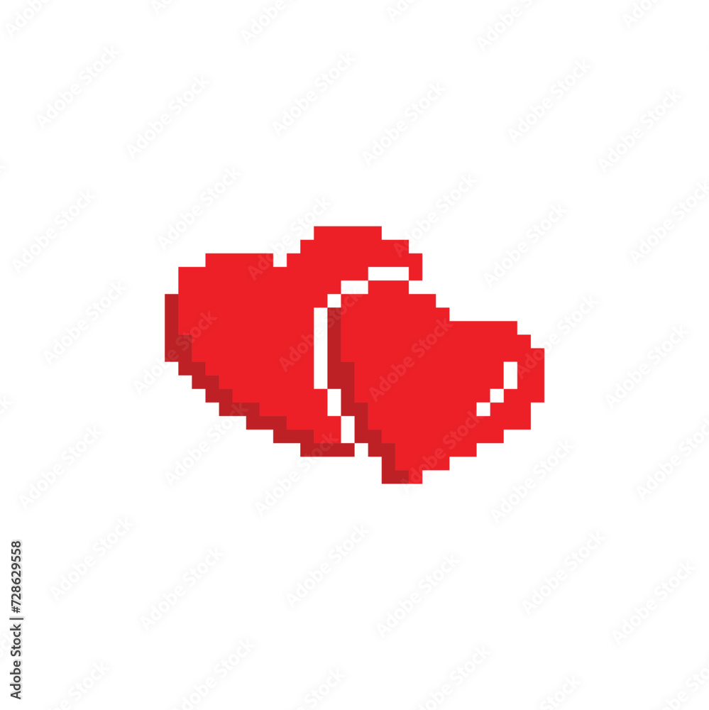pixel heart icon. Vector pixel art black heart 8 bit logo for game pixel heart icon. Vector pixel art black heart 8 bit logo for game
