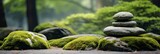 A Tranquil Japanese Rock Garden Gradient, Background Image, Background For Banner, HD
