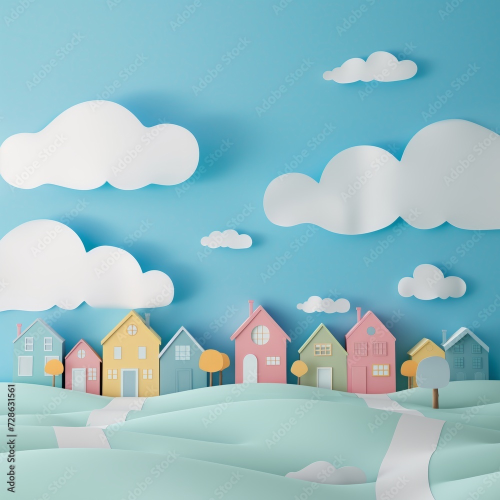 Paper houses. Generative AI Paper houses. Generative AI