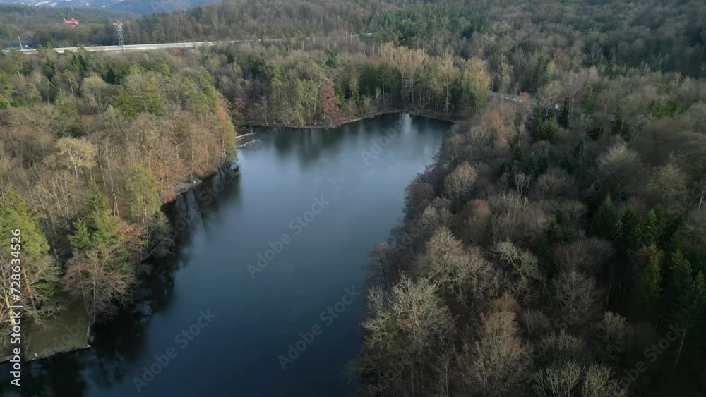 Bärensee - Ein See in Stuttgart, Deutschland. Bärensee - Ein See in Stuttgart, Deutschland.