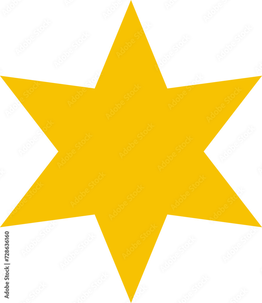 Star shape. Star icon. 5 Five Stars customer product rating review flat icon for apps and websites. Yellow star Rating symbol vector.