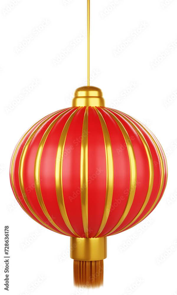 3D Illustration of Chinese New Year Lantern 3D Illustration of Chinese New Year Lantern