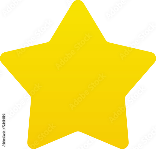 Star shape. Star icon. 5 Five Stars customer product rating review flat icon for apps and websites. Yellow star Rating symbol vector.