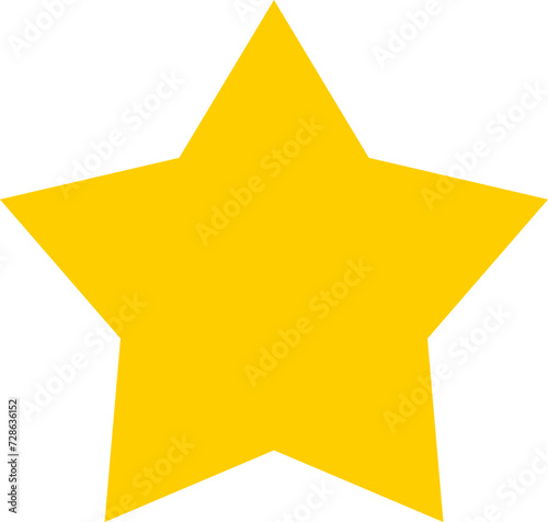 Star shape. Star icon. 5 Five Stars customer product rating review flat icon for apps and websites. Yellow star Rating symbol vector.