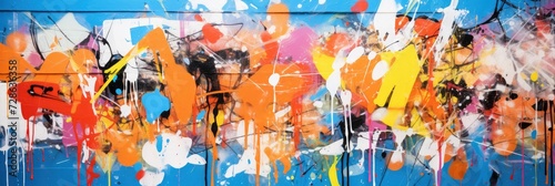 An Abstract Urban Graffiti Wall With Bold, Background Image, Background For Banner, HD