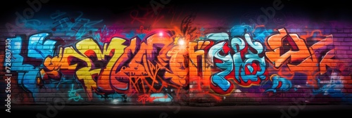 An Urban Graffiti Wall With A Blend, Background Image, Background For Banner, HD