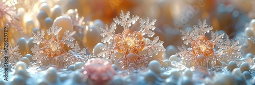 Crisp Fresh Snowflake Clusters On A Window, Background Image, Background For Banner, HD © ACE STEEL D