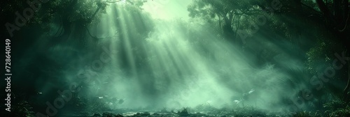 Deep Mysterious Forest Mist Texture, Background Image, Background For Banner, HD