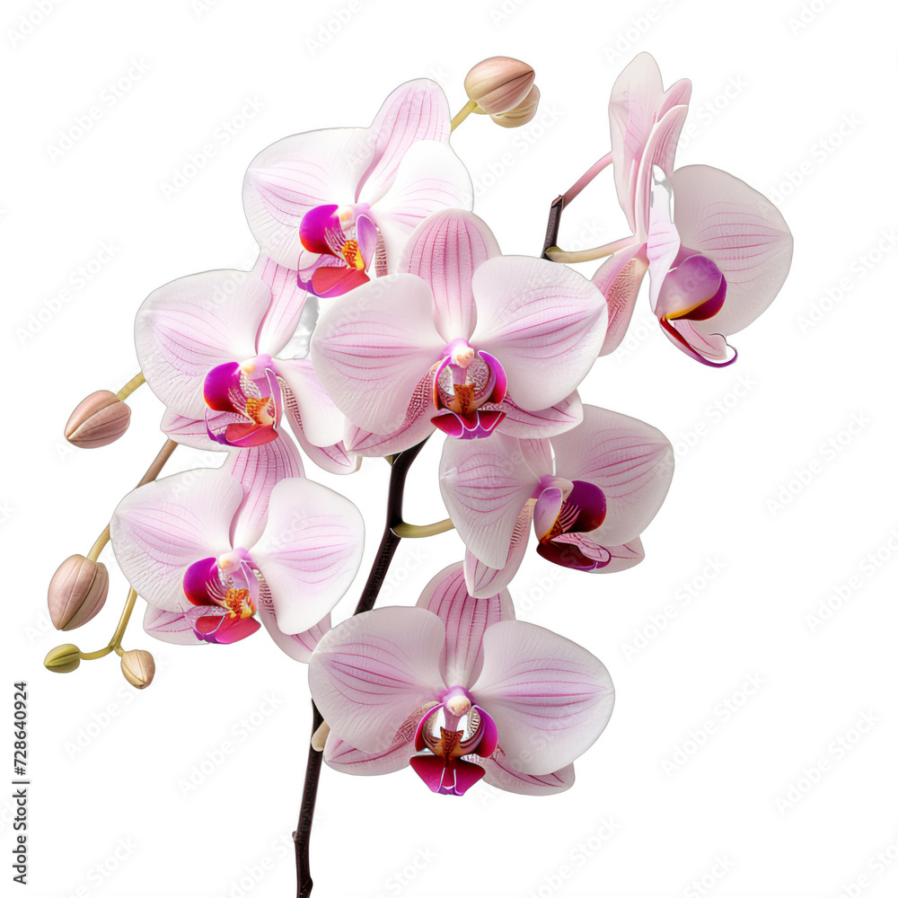 pink orchid flower with buds on a transparent background png isolated pink orchid flower with buds on a transparent background png isolated