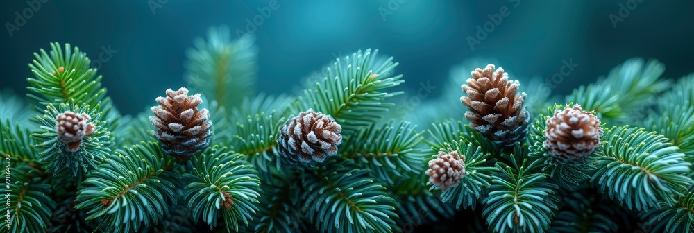 Frost-Covered Evergreen Pine Needles Texture, Background Image, Background For Banner, HD Frost-Covered Evergreen Pine Needles Texture, Background Image, Background For Banner, HD