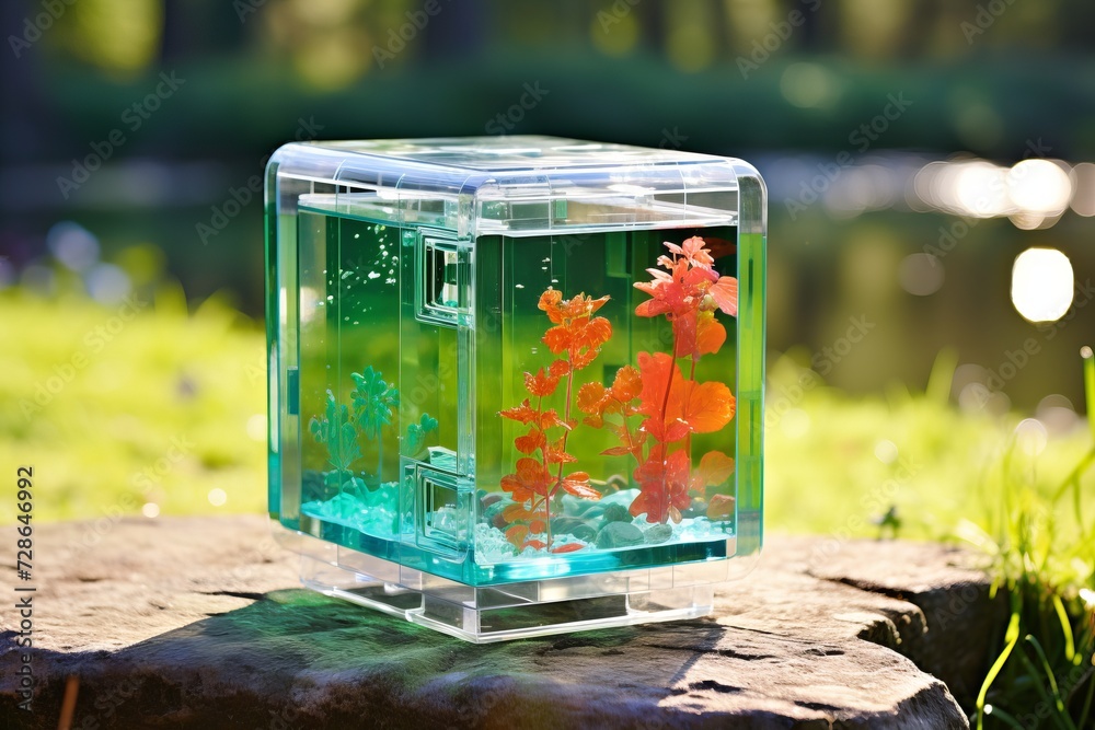 Explore the breathtaking beauty of an enclosed glass habitat teeming ...