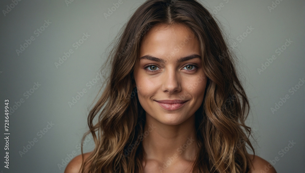 Portrait of an incredibly beautiful woman, close-up. generative AI Portrait of an incredibly beautiful woman, close-up. generative AI