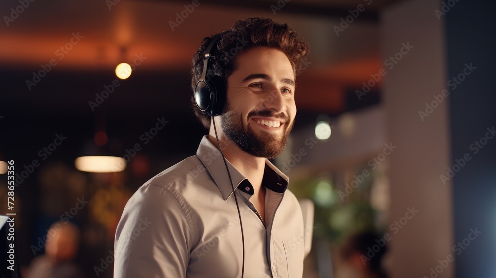 The customer service representative answered the phone with a smile and focused on solving the user's problem, The customer service representative answered the phone with a smile and focused on solving the user's problem,