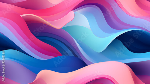 cute purple, blue, and green colored abstract background with colorful lines, in the style of superflat style, - Seamless tile. Endless and repeat print. photo