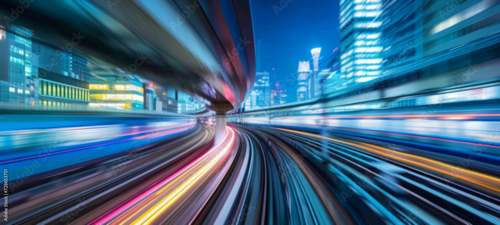 Abstract of light motion high-speed for technology and business background. blurred image Abstract of light motion high-speed for technology and business background. blurred image