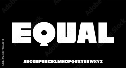 modern font alphabet for your branding project