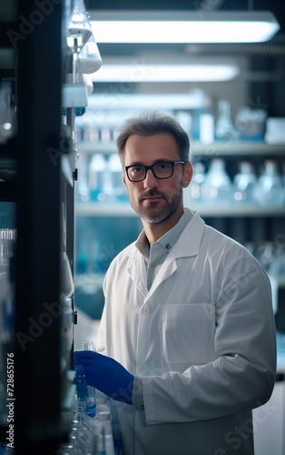 Portrait of a technician in a research laboratory