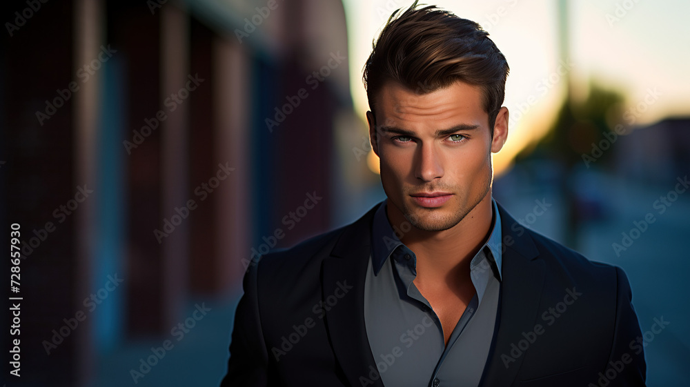 Fototapeta premium Creative portrait a man