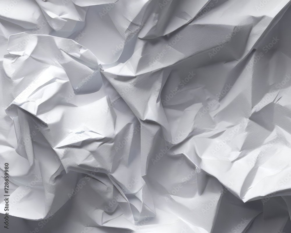 Crumpled white paper texture - abstract background Crumpled white paper texture - abstract background