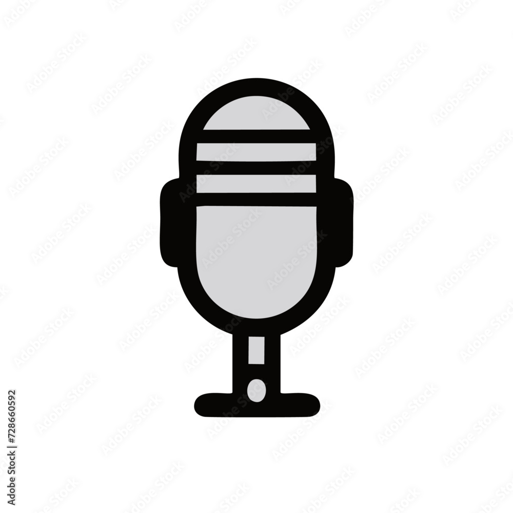 Retro Microphone Icon Retro Microphone Icon