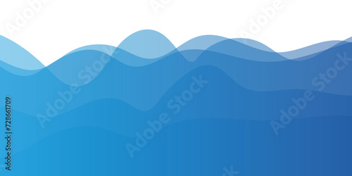 Abstract blue wave background. creative sea Concept. Light elegant dynamic abstract mountain background. Abstract minimal nature landscape illustration texture.