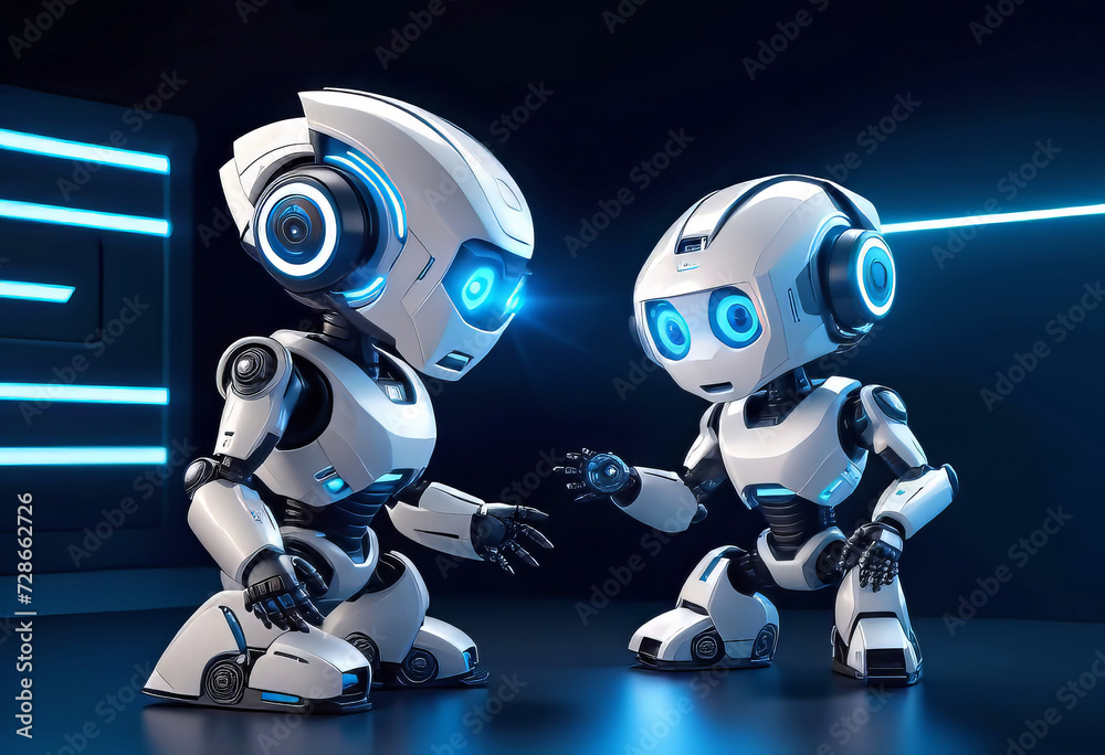 vector illustration, Adorable 3D robot character interacting with smartphone virtual interface, cyber cartoon character, vector illustration, Adorable 3D robot character interacting with smartphone virtual interface, cyber cartoon character,