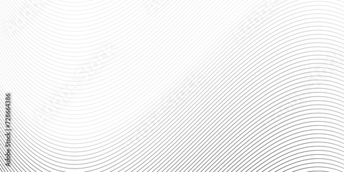 Thin line wavy abstract vector background. Curve wave seamless pattern. Line art striped graphic template. Vector illustration. line wave modern arts